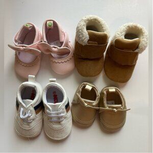 Set of 4 pair baby shoes Fresh Steps Nuby Carters